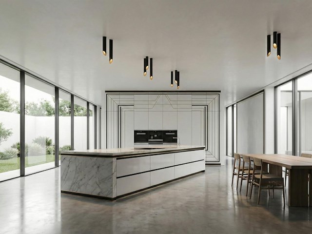 6 x gu10 opbouw design armatuur cilinder zand zwart 45cm - afbeelding 3 van  9