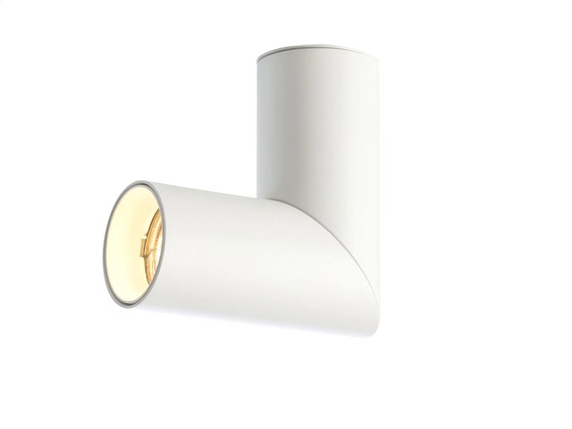 6 x gu10 opbouwspot armatuur cilinder zand wit draaibaar - afbeelding 2 van  6