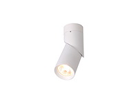 6 x gu10 opbouwspot armatuur cilinder zand wit draaibaar - afbeelding 1 van  6