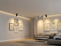 6 x gu10 opbouwspot armatuur cilinder zand zwart draaibaar - afbeelding 4 van  7