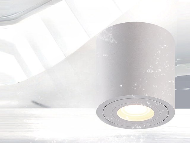 6 x gu10 waterdicht opbouwspot armatuur wit 9,5cm - afbeelding 1 van  7