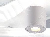 6 x gu10 waterdicht opbouwspot armatuur wit 9,5cm - afbeelding 1 van  7