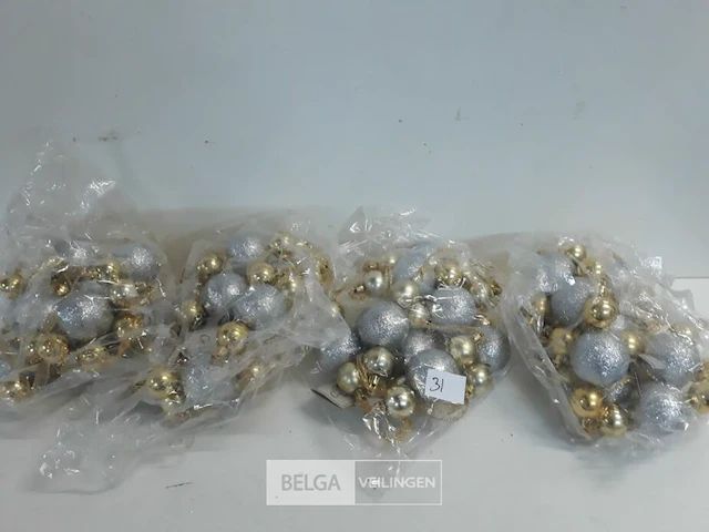 6 x guirlande pvc goud zilver - afbeelding 1 van  3