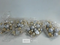 6 x guirlande pvc goud zilver