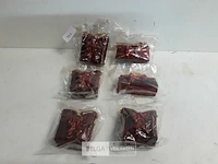 6 x hangdeco handtas bordeaux 7 cm