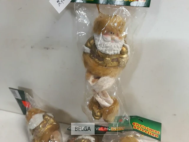 6 x hangdeco kerstman met losse benen - afbeelding 3 van  3