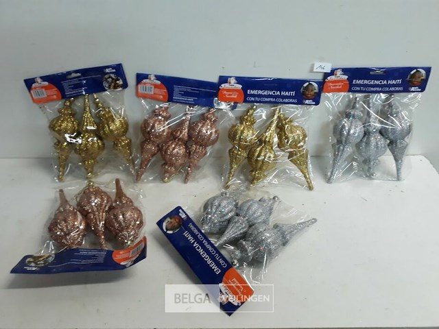 6 x hangdeco pvc 3 stuks 18 cm - afbeelding 1 van  3