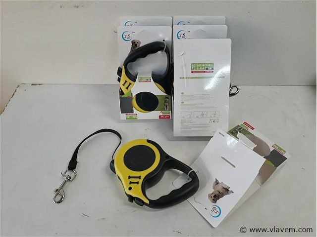 6 x hondenriem oproller 5m - afbeelding 1 van  2