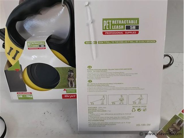 6 x hondenriem oproller 5m - afbeelding 2 van  2