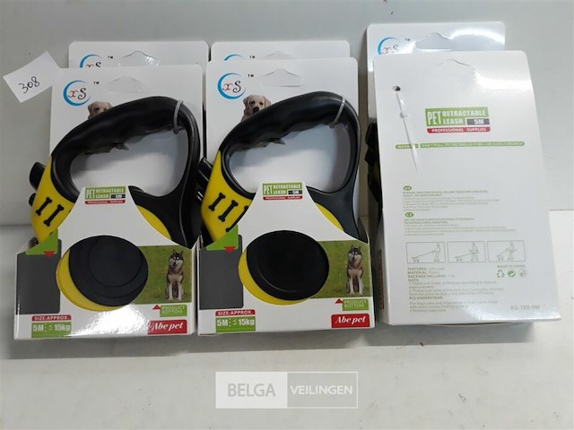 6 x hondenriem oproller 5m - afbeelding 1 van  3