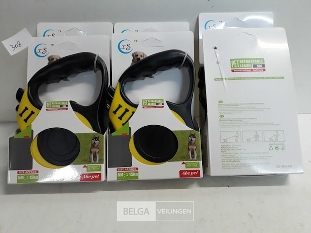 6 x hondenriem oproller 5m - afbeelding 1 van  3