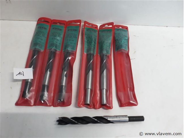 6 x houtboor rond 12-14 mm - afbeelding 1 van  2