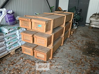 6 x houten kist met deksel