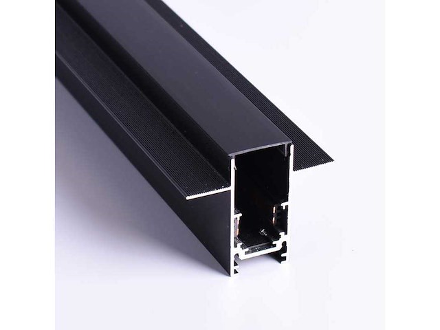 6 x inbouw magnetische rail – 20mm – 48v – 3 meter – zwart - afbeelding 2 van  4