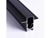 6 x inbouw magnetische rail – 20mm – 48v – 3 meter – zwart - afbeelding 2 van  4