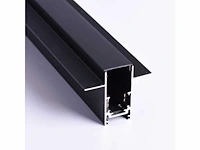 6 x inbouw magnetische rail – 20mm – 48v – 3 meter – zwart - afbeelding 2 van  5