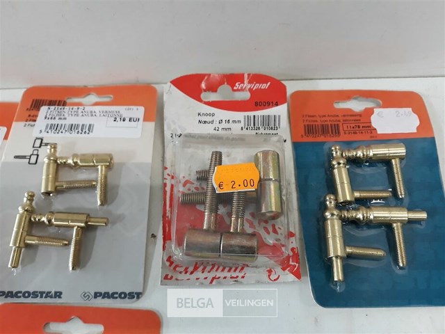 6 x inbouw paumellen 2 stuks 3 assorti - afbeelding 3 van  3
