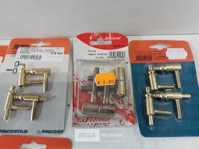 6 x inbouw paumellen 2 stuks 3 assorti - afbeelding 3 van  3