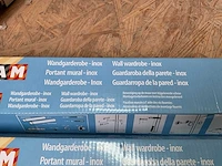 6 x inox wandgarderobe - afbeelding 3 van  4