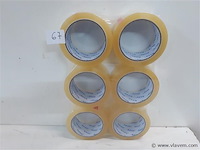 6 x inpakkleefband 66mm x 50 m - afbeelding 1 van  2