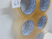 6 x inpakkleefband 66mm x 50 m - afbeelding 2 van  2
