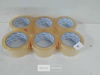 6 x inpakkleefband transparant 66m x 48 m