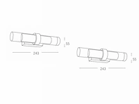 6 x intec vega aqualight spiegel armatuur - afbeelding 3 van  5
