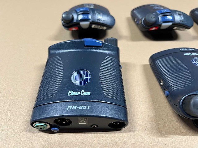 6 x intercom clearcom rs-601 beltpack 1-channel - afbeelding 3 van  5