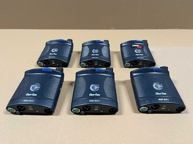 6 x intercom clearcom rs-601 beltpack 1-channel - afbeelding 5 van  5