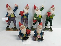 6 x kabouter mix polyester 10-21 cm - afbeelding 3 van  3