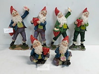 6 x kabouter mix polyester 10-21 cm - afbeelding 3 van  3
