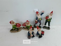 6 x kabouter uit polyester - afbeelding 1 van  3