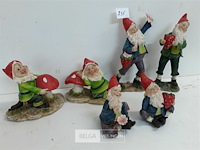 6 x kabouter uit polyester - afbeelding 3 van  3