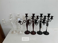 6 x kandelaar voor 3 kaarsen - afbeelding 1 van  3