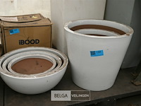 6 x keramieke bloempot - afbeelding 1 van  5