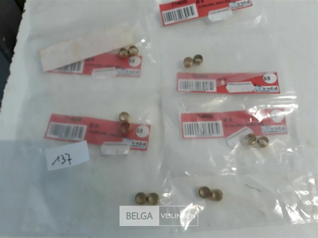 6 x knelring koper 8 mm 2 stuks - afbeelding 1 van  3