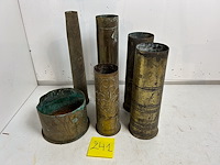 6 x koperen obushuls wo1 - afbeelding 1 van  1