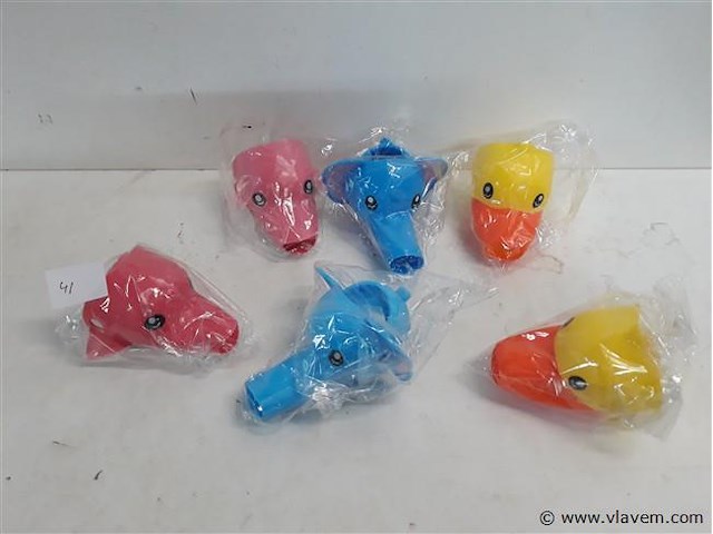 6 x kraanverlenger pvc 3 assorti - afbeelding 1 van  2