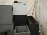 6 x kunststof bloempot - afbeelding 1 van  6