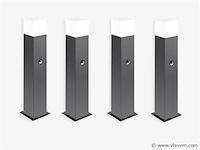 6 x largo 50 sensor buiten lamp zwart - afbeelding 2 van  9