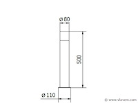 6 x largo 50 sensor buiten lamp zwart - afbeelding 3 van  9