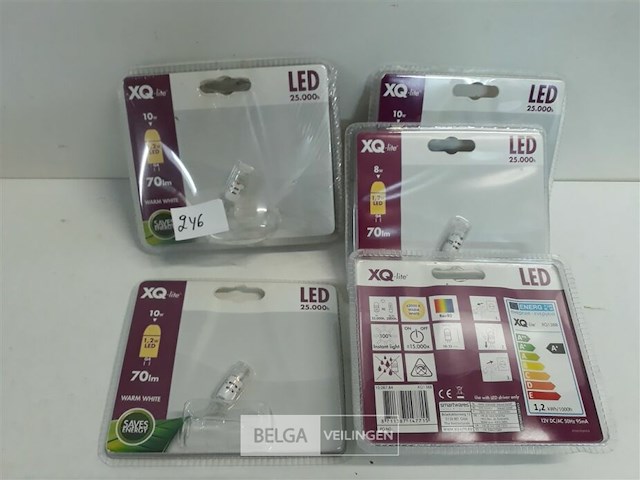 6 x led 12v g4 1,2w 70lm warm wit - afbeelding 1 van  3
