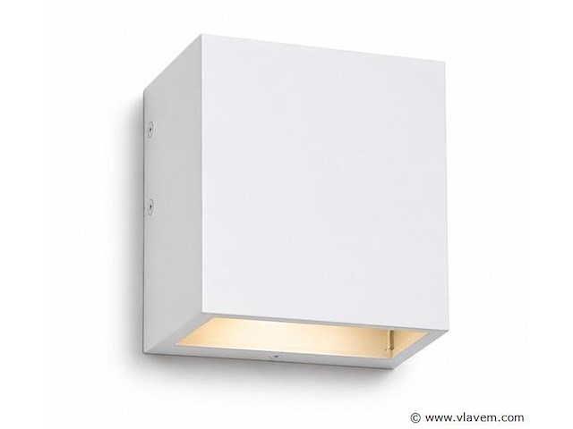 6 x led buiten wandlamp – 4w – 4200k neutraal wit - wit – ip65 – sekoya - afbeelding 2 van  5