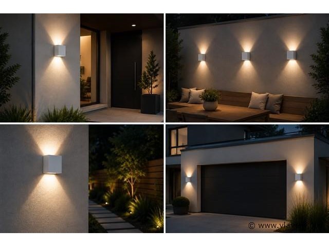 6 x led buiten wandlamp – 4w – 4200k neutraal wit - wit – ip65 – sekoya - afbeelding 3 van  5
