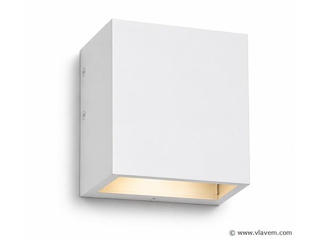 6 x led buiten wandlamp – 4w – 4200k neutraal wit - wit – ip65 – sekoya - afbeelding 2 van  5