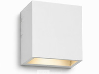 6 x led buiten wandlamp – 4w – 4200k neutraal wit - wit – ip65 – sekoya - afbeelding 3 van  6