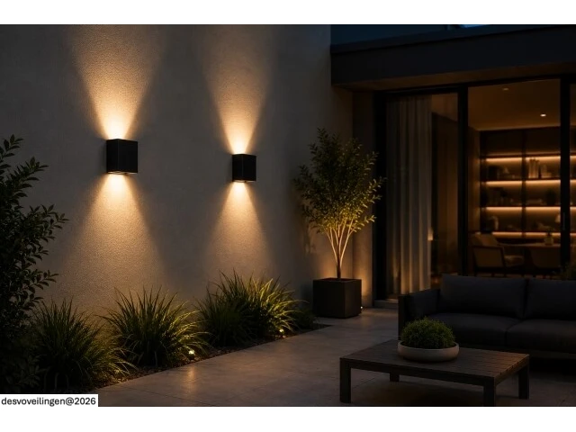 6 x led buiten wandlamp – 4w – 4200k neutraal wit - zwart – ip65 – sekoya - afbeelding 2 van  6