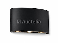 6 x led buiten wandlamp – 6w – 4200k neutraal wit - zwart – ip65 – proton-6 - afbeelding 2 van  5