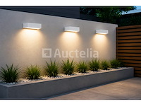 6 x led buiten wandlamp – 9w – 4200k neutraal wit - wit – ip65 – andiz - afbeelding 2 van  5