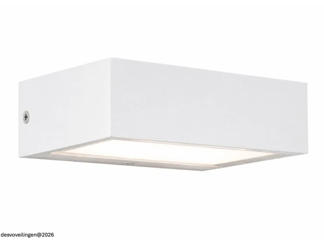 6 x led buiten wandlamp – 9w – 4200k neutraal wit - wit – ip65 – andiz - afbeelding 3 van  6